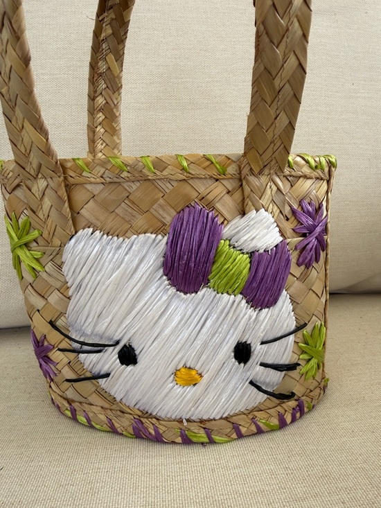 Hello Kitty Other - Hello Kitty Bahamas Small Straw Tote Bag
